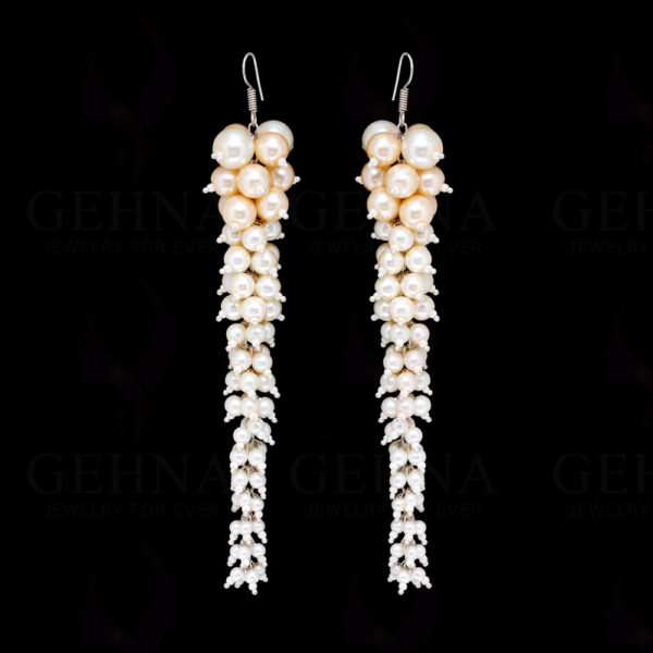 Pearl Beaded Dangle Earrings  ES-1782