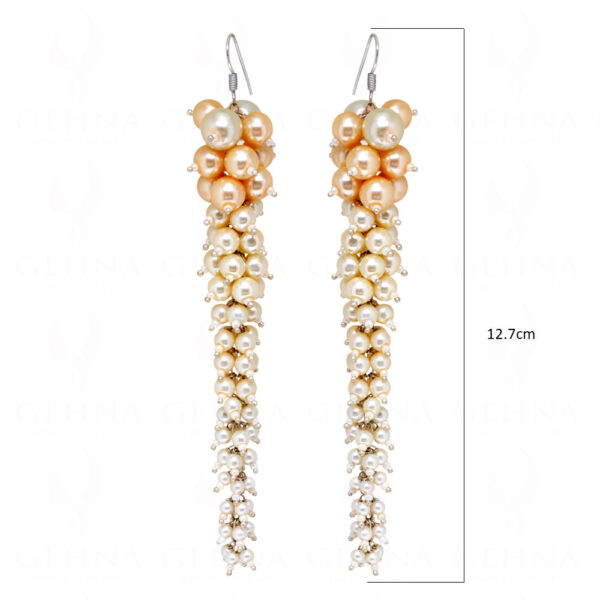 Pearl Beaded Dangle Earrings  ES-1782