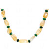 Emerald & Citrine Gemstone Tumble Bead Necklace NS-1783