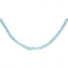 Aquamarine gemstone faceted bead Necklace NS-1786