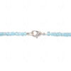 Aquamarine gemstone faceted bead Necklace NS-1786