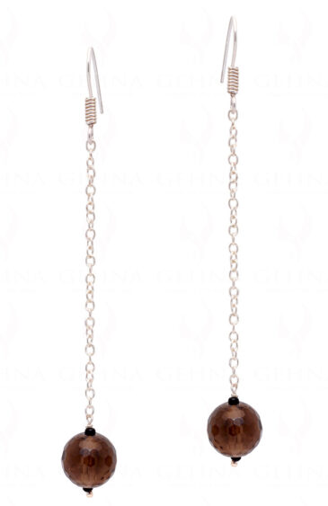 Smoky Quartz Gemstone Beaded Earrings ES-1787