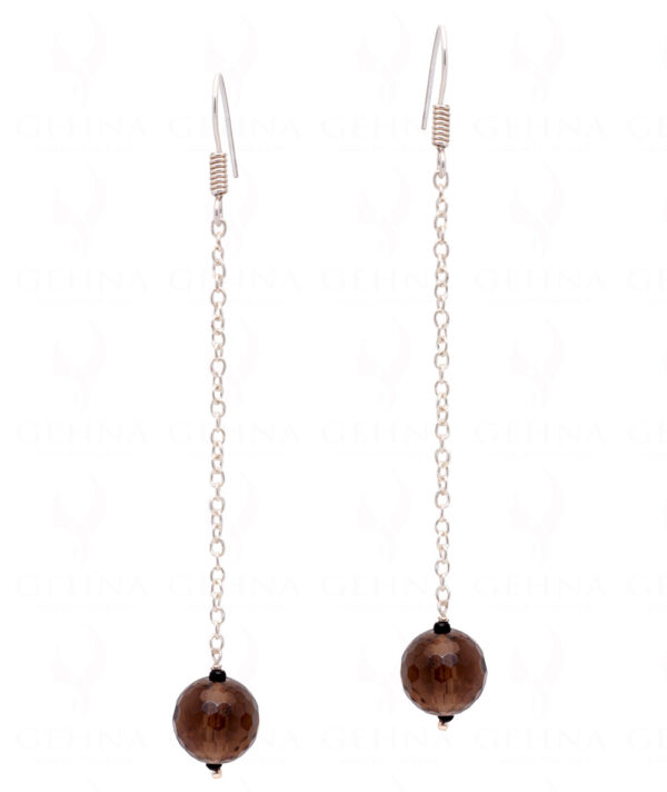 Smoky Quartz Gemstone Beaded Earrings ES-1787