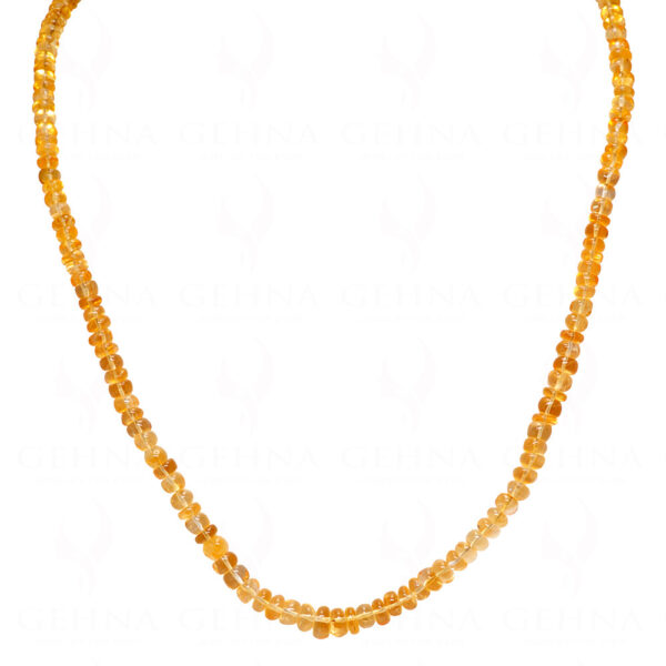 Citrine gemstone faceted bead Necklace NS-1787