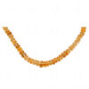 Citrine gemstone faceted bead Necklace NS-1787