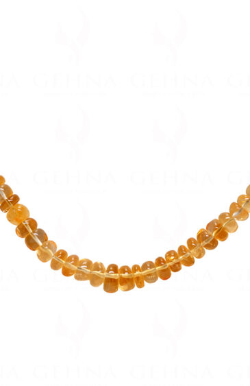 Citrine gemstone faceted bead Necklace NS-1787