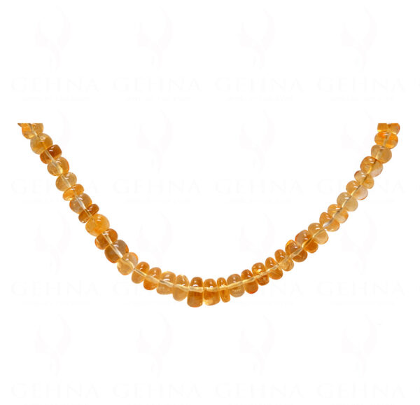 Citrine gemstone faceted bead Necklace NS-1787