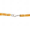 Citrine gemstone faceted bead Necklace NS-1787