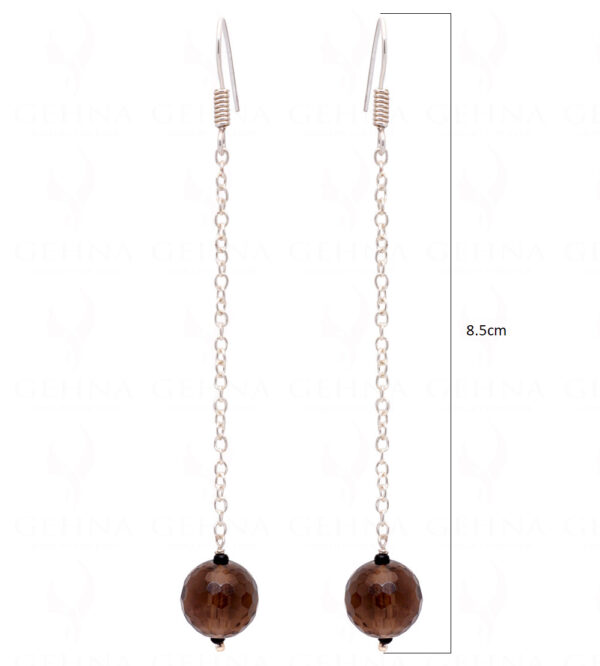 Smoky Quartz Gemstone Beaded Earrings ES-1787