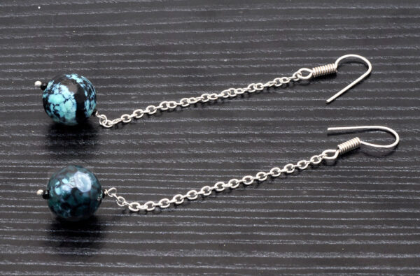 Delicate Agate Gemstones Beaded Earrings ES-1790