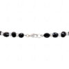 MooNS-tone & black spinel gemstone bead necklace NS-1791