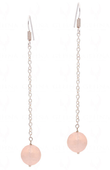Rose Quartz Gemstones Beaded Earrings ES-1792