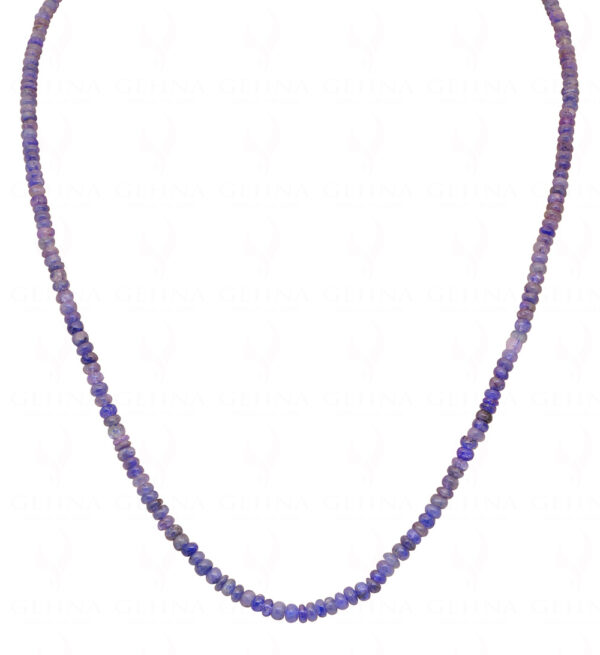 Tanzanite gemstone beaded necklace NS-1794