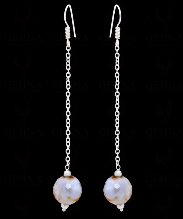 Agate Gemstone Drop Beaded Earrings  ES-1794