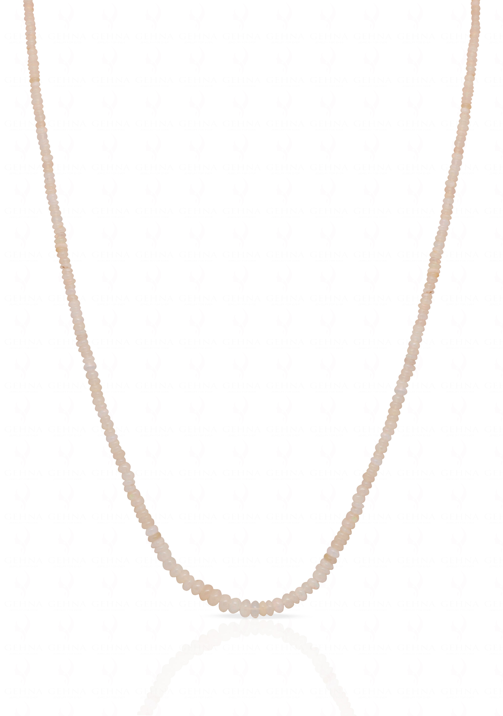 Opal gemstone beaded necklace NS-1795