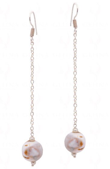Brown Agate Gemstone Beaded Earrings  ES-1796