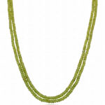 Peridot Gemstone Beaded Necklace NS-1796