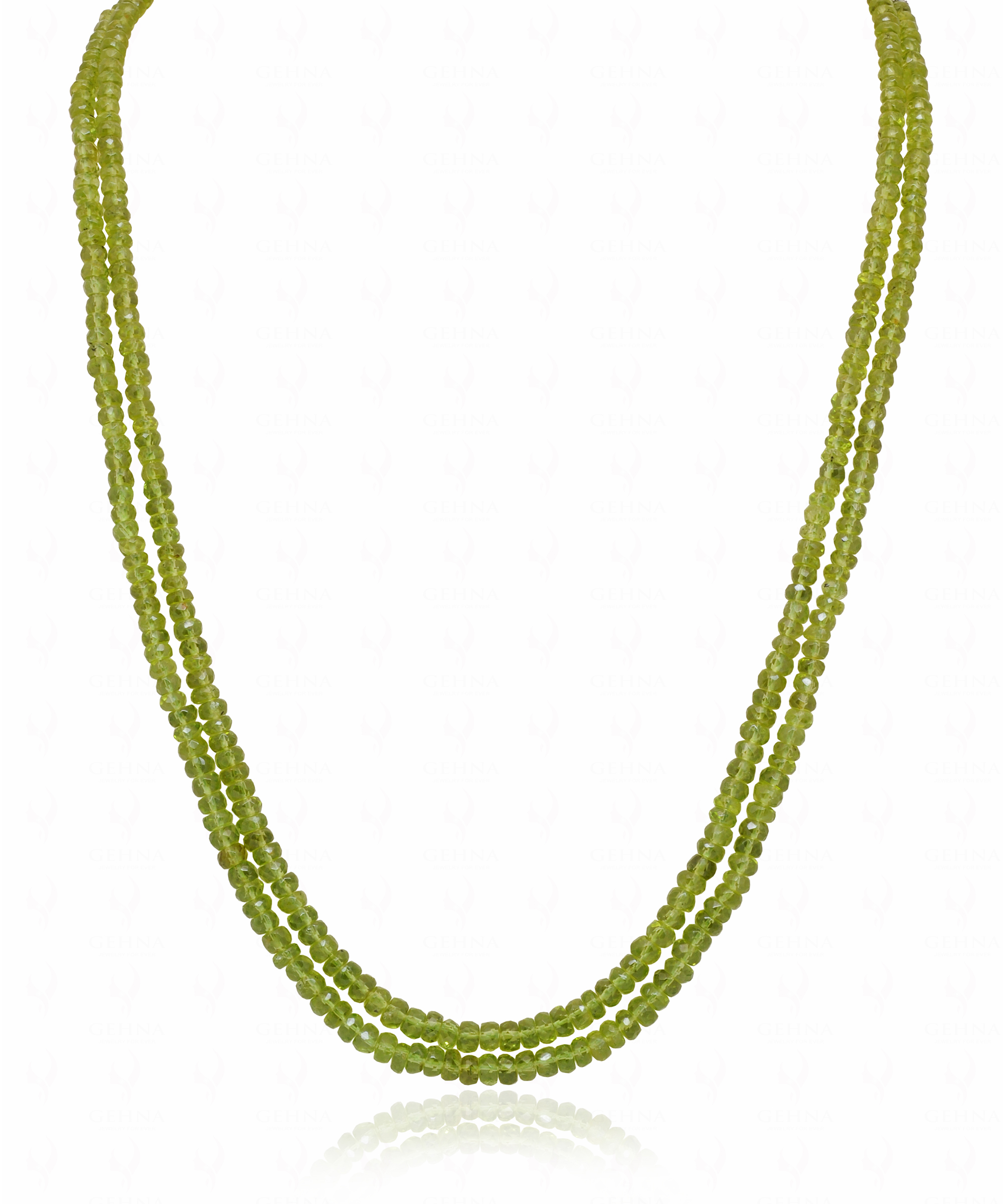 Peridot Gemstone Beaded Necklace NS-1796