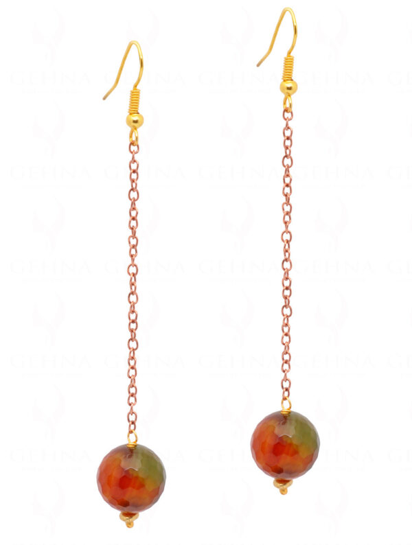 Colorful Agate Gemstone Beaded Earrings  ES-1801
