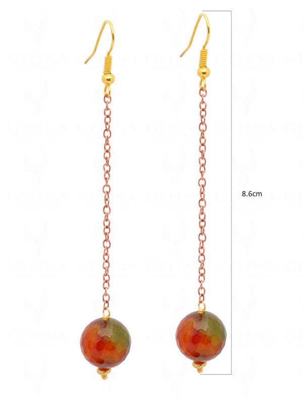 Colorful Agate Gemstone Beaded Earrings  ES-1801