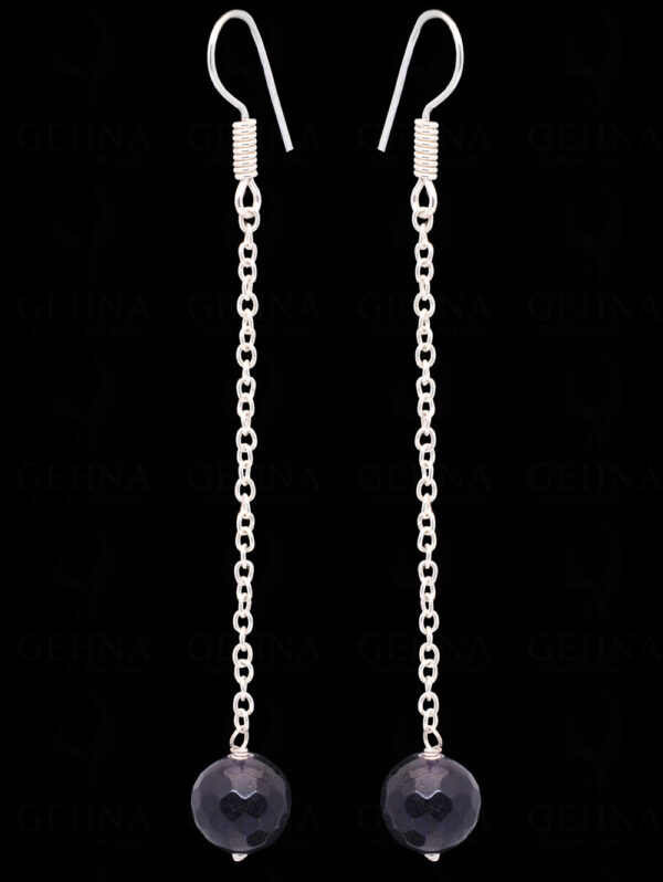 Amethyst Gemstone Beaded Earrings  ES-1802