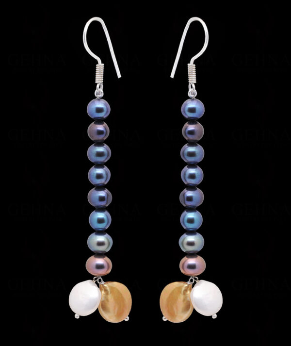 Baroque Pearl Round Shape Beaded Earrings  ES-1811