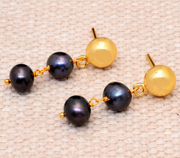 Stylish Pearl Studded Dangle Earrings ES-1815