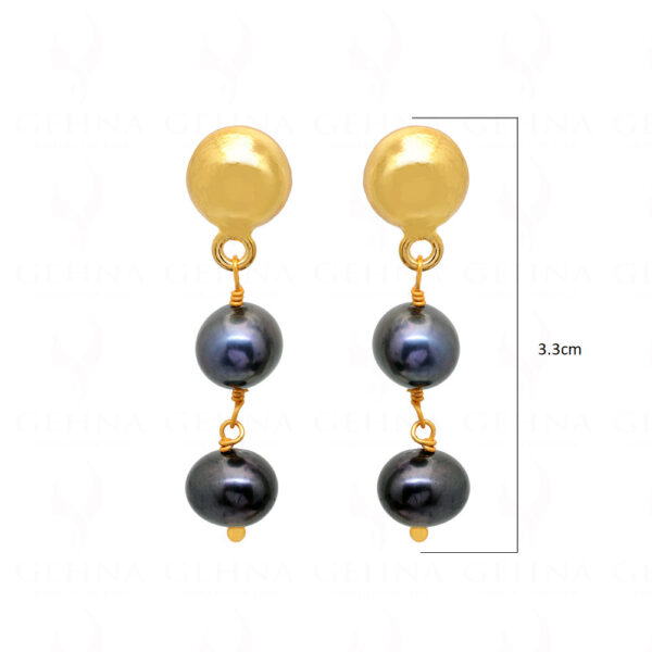 Stylish Pearl Studded Dangle Earrings ES-1815