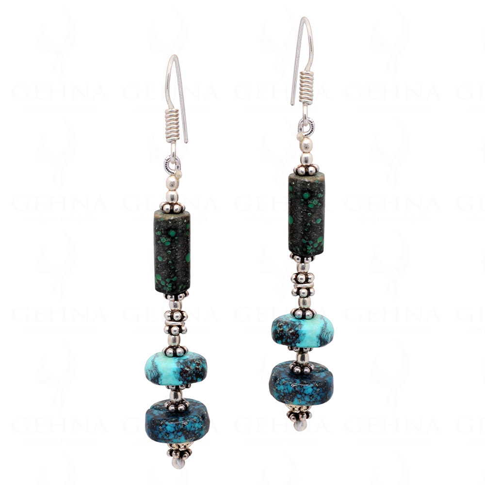 Elegant Turquoise Stone Beaded Earrings  ES-1816