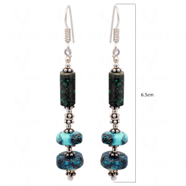 Elegant Turquoise Stone Beaded Earrings  ES-1816