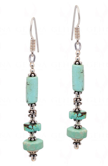 Turquoise Gemstone Beaded Earrings  ES-1817