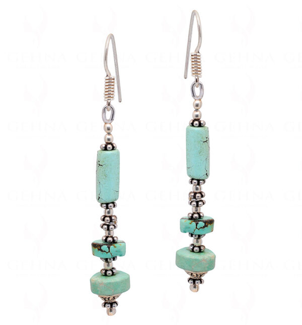 Turquoise Gemstone Beaded Earrings  ES-1817
