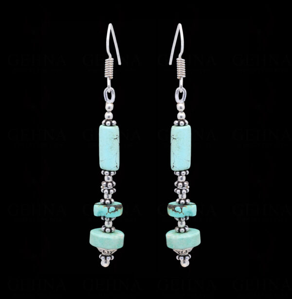 Turquoise Gemstone Beaded Earrings  ES-1817