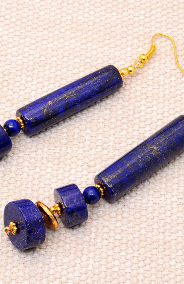 Lapis Lazuli Gemstones Beaded Earrings  ES-1820