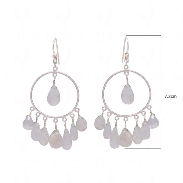 Moonstone & Labradorite Gemstone Beaded Earrings  ES-1825