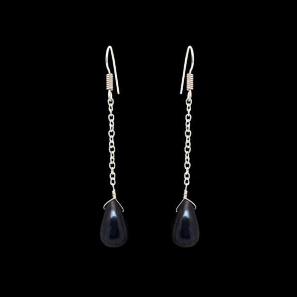 Sapphire Gemstone Beaded Earrings  ES-1847