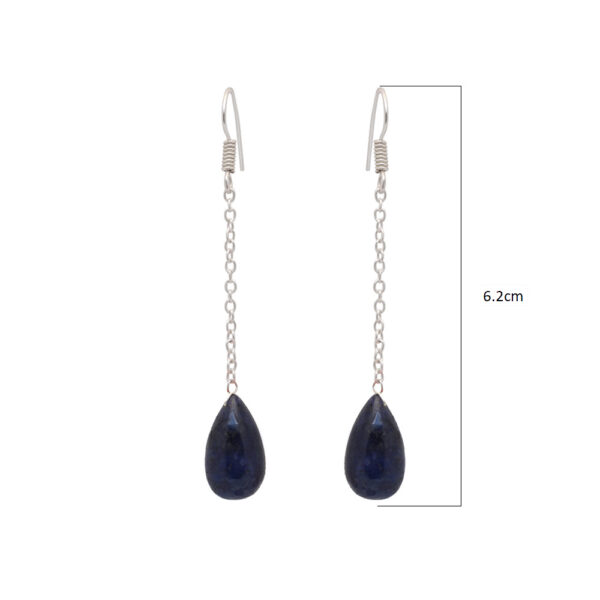 Sapphire Gemstone Beaded Earrings  ES-1847