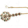 Ruby & Kundan Studded Beautiful Maang Tikka Ethnic Indian Wedding Jewelry FT-1001