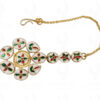 Ruby & Kundan Studded Beautiful Maang Tikka Ethnic Indian Wedding Jewelry FT-1003