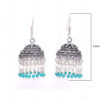 Pearl & Turquoise Gemstone Round Bead Earrings GE06-1003