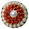 Pearl & Jasper Colour Stone Pacchi Ring Made In Rose Wood PR-1005