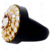 Pearl & Garnet Colour Stone Pacchi Ring Made In Rose Wood PR-1007