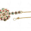 Kundan Studded Beautiful Maang Tikka With Chain Wedding Jewelry FT-1008