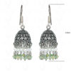 Pearl & Emerald Gemstone Round Bead Earrings GE06-1012