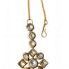 Kundan Studded Beautiful Maang Tikka With Chain Wedding Jewelry FT-1013