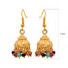 Emerald, Ruby & Blue Sapphire Gemstone Bead Earrings GE06-1013