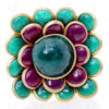 Pleasing Pacchi Ring Made In Ruby & Emerald Colour Stone PR-1016