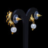 Pearl & Black Onyx Studded Pendant & Earring Set - PN-1019