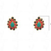 Emerald, Red Jasper & Black Spinel Gemstone Studded Pacchi Set PP-1021