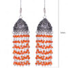 Carnelian Gemstone Faceted Bead Earrings GE06-1021